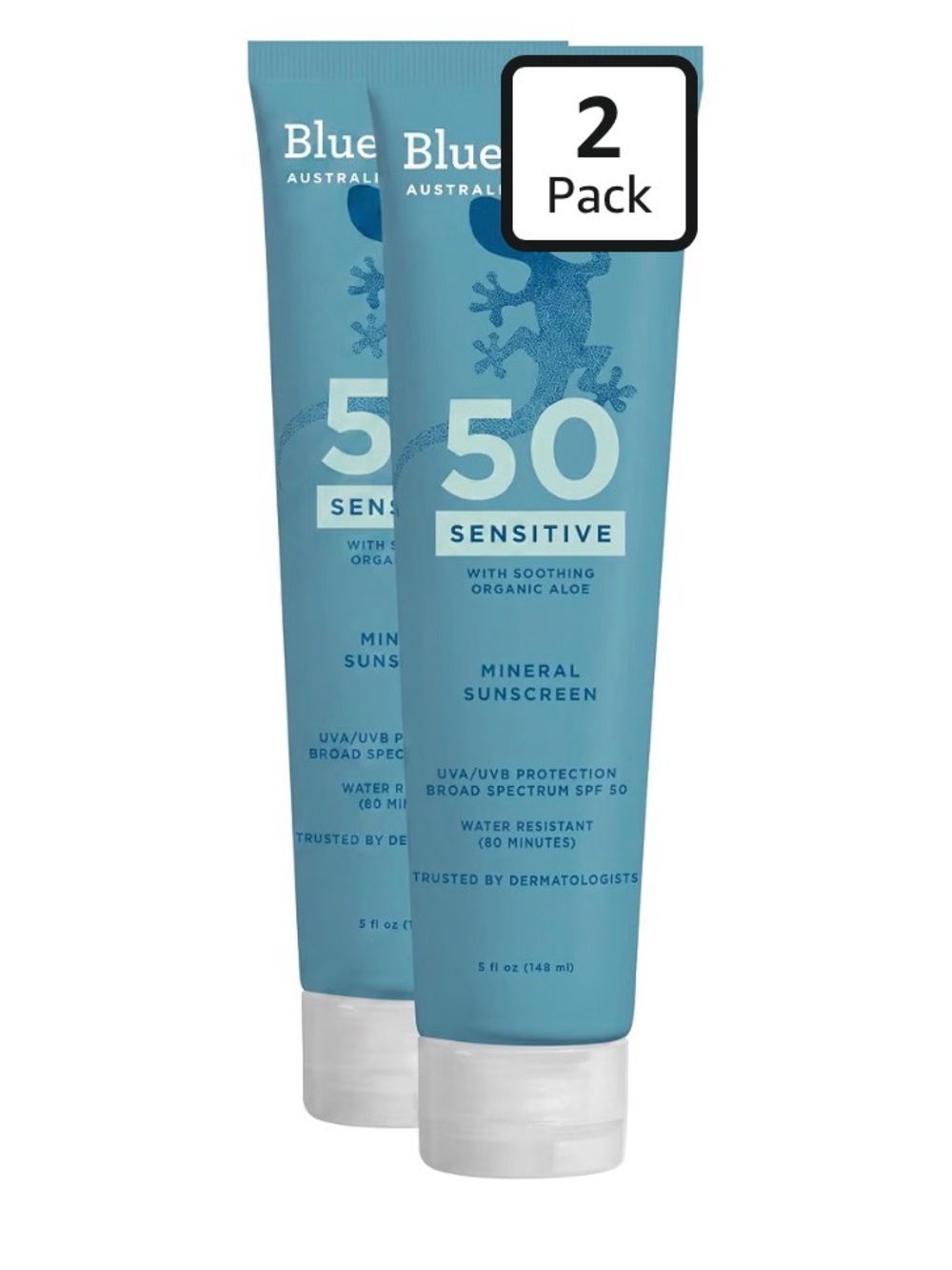 BLUE LIZARD Mineral Sunscreen (2 Pack)